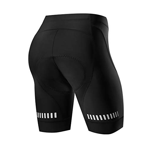 NOOYME Pantalon Corto Ciclismo Mujer Acolchado 4D Pantalones Corto Bicicleta Mujer con Gel Acolchado Pantalones Cortos De Ciclism para Mujer Pantalon Ciclismo Mujer ​Culotte Ciclismo Mujer