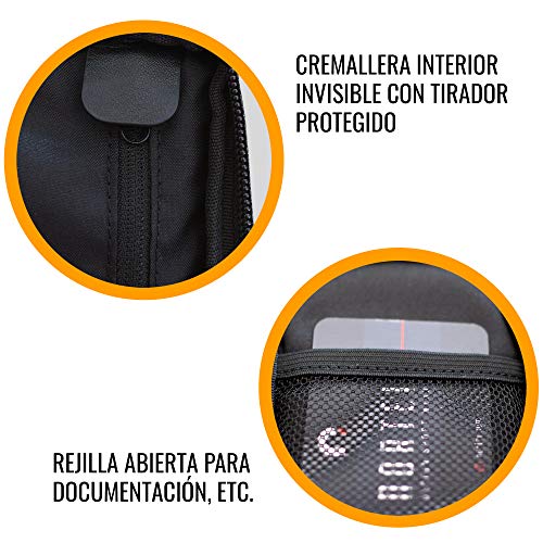 NORTEI Funda para Móvil Ideal para Ciclismo 165 x 85 mm – Tracker Case Carbon Black