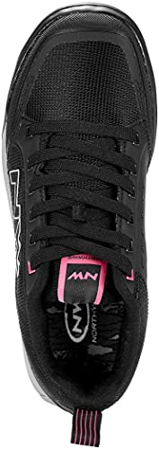 Northwave Clan 2020 - Zapatillas de ciclismo para mujer, color negro, gris y rosa, 43