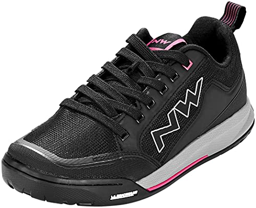 Northwave Clan 2020 - Zapatillas de ciclismo para mujer, color negro, gris y rosa, 43