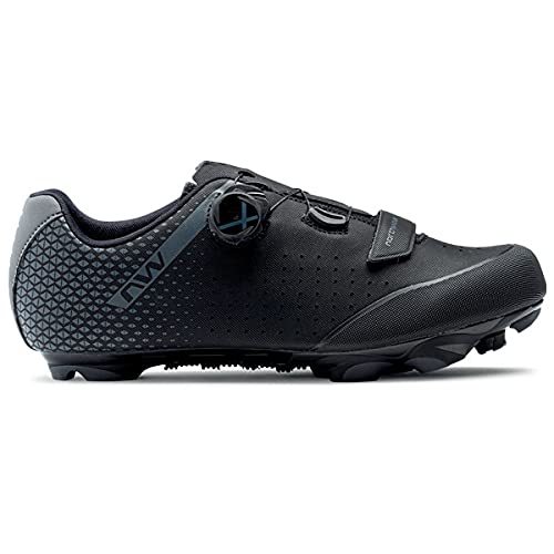 Northwave Origin Plus 2 2021 - Zapatillas para bicicleta de montaña, color negro y gris, Hombre, 80212005, negro y gris, 44.5 EU