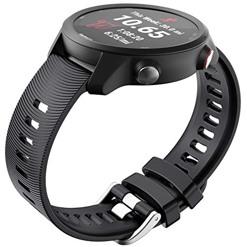 NotoCity Compatible con Forerunner 245/245 Music Band 20mm Reemplazo de Correa para Vivoactive 3 Music/Vívomove HR/Forerunner 645 Music Pulsera de Silicona