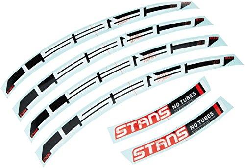 Notubes Pegatinas ZTR Crest MK3 Contenido: 4 pegatinas para una llanta MY2017, juego de pegatinas, color blanco/rojo, 27,5 pulgadas