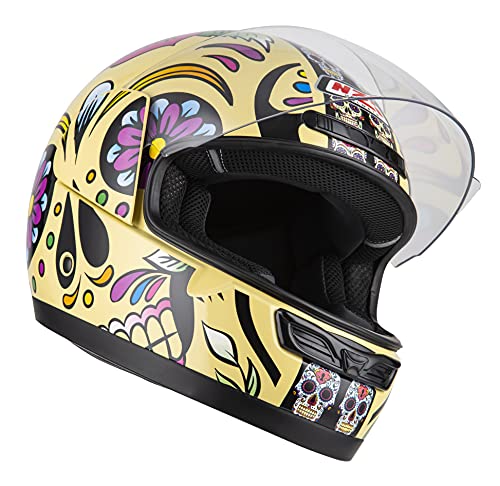 NZI - Casco Integral Activy 3 Mexican Skulls Calaveras mejicanas (S 55-56 cms)