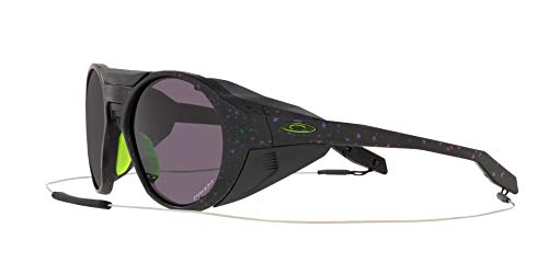 Oakley Clifden, Gafas Unisex Adulto, Schwarz Grün Lila Splat/Prizm Grau, XXXL