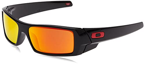 OAKLEY Gascan 901444, Gafas de Sol para Hombre, Negro (Polished Black/Ruby), 60