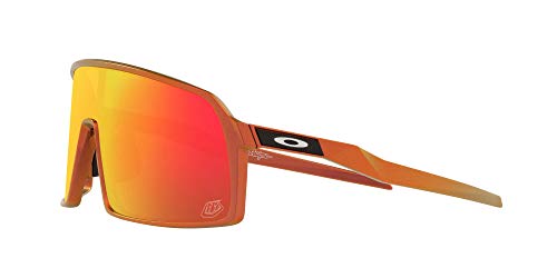 Oakley Men's OO9406 Sutro Rectangular Sunglasses, Red Gold Shift/Prizm Ruby, 37mm