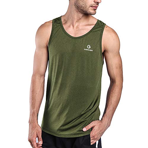 Ogeenier Hombre Deporte Camiseta sin Mangas de Secado Rápido para Running Fitness Ejercicio