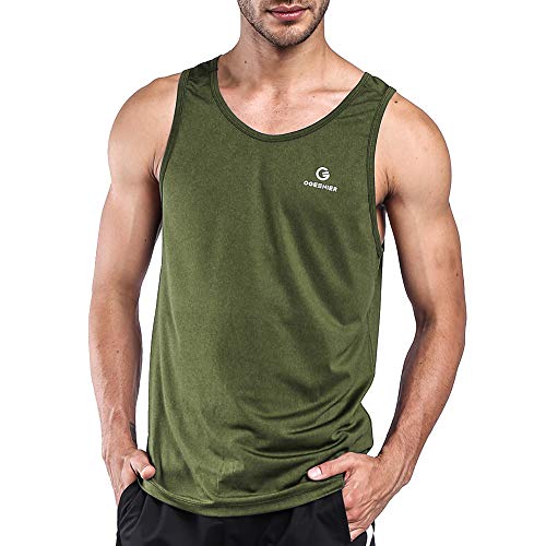 Ogeenier Hombre Deporte Camiseta sin Mangas de Secado Rápido para Running Fitness Ejercicio