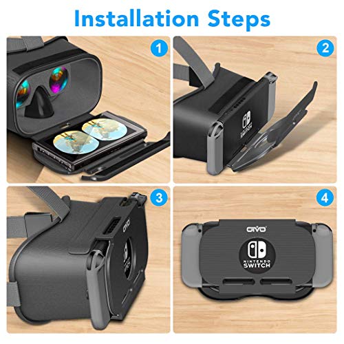 OIVO Gafas VR para el Nintendo Switch/Switch versión OLED, Gafas de Realidad Virtual 3D VR, Auriculares VR, Gafas VR para el Nintendo Switch/Nintendo Switch OLED