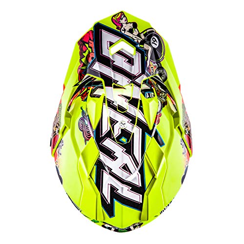 O'NEAL | Casco de Moto | Moto Enduro | Aberturas de ventilación para un máximo Flujo de Aire y refrigeración, Carcasa ABS, Visera Solar integrada | Sierra Helmet Crank | Adultos | Multi | Talla S