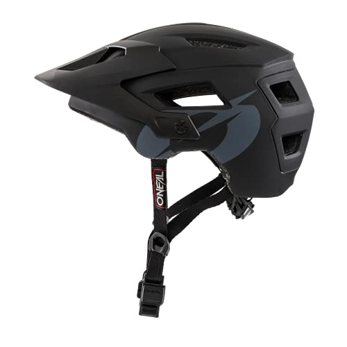 O'NEAL | Casco para Bicicleta de montaña | Enduro Aperturas de ventilación para refrigeración, Almohadillas Lavables, Norma de Seguridad EN1078 | Casco Defender Solid | Adultos | Negro | Talla L/XL