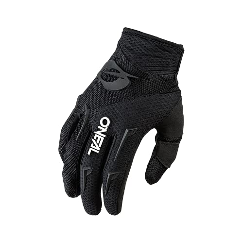 O'NEAL | Guantes de Ciclismo & Guantes de Motocross | MX MTB DH FR Downhill Freeride | Materiales duraderos y Flexibles, Palma ventilada | Guantes de Elementos | Hombres | Negro Blanco | Talla S