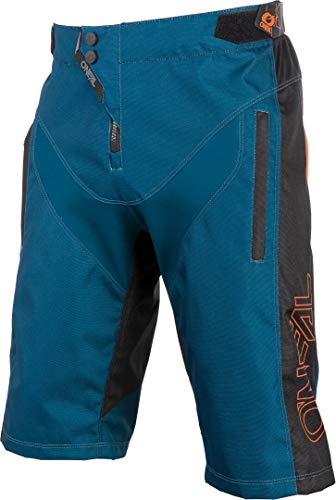 O'Neal | Pantalones de Ciclismo de montaña | MTB Mountain Bike DH Downhill FR Freeride | Material de Malla Duradera, Paneles elásticos | Element FR Shorts Hybrid | Adult | Negro Grey | Talla 28/44