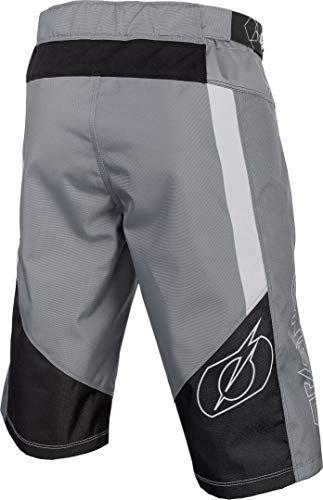 O'Neal | Pantalones de Ciclismo de montaña | MTB Mountain Bike DH Downhill FR Freeride | Material de Malla Duradera, Paneles elásticos | Element FR Shorts Hybrid | Adult | Negro Grey | Talla 28/44