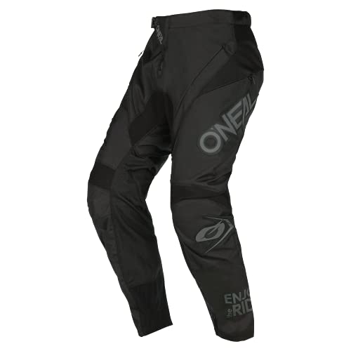 O'Neal | Pantalones de Motocross | Enduro MX | Máxima Libertad de Movimiento, diseño Ligero, Transpirable y Duradero | Pantalones Element Trail V.22 | Adulto | Negro Gris | Talla 38