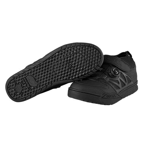 O'NEAL | Zapatilla de Ciclismo | MTB Downhill Freeride | Suela Compatible con la Placa del Pedal SPD, Sistema de Encaje rápido | Zapatilla SPD de sesión Unisex | Adultos | Negro | Talla 44