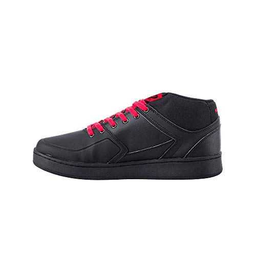 O'NEAL | Zapatillas de bicicleta | MTB DH FR | Equilibrio entre el agarre y el reposicionamiento del pie, protección de la articulación interna | Zapatilla Pinned Pro | Adultos | Negro Rojo | Talla 42