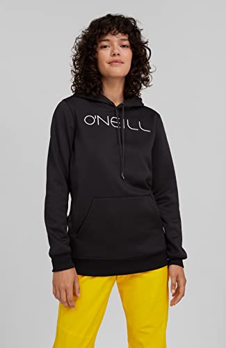 O'NEILL Active Fleece Hoodie Skifleece Langarmshirt Ski Funktionshirt Hood, Mujer, Negro, M