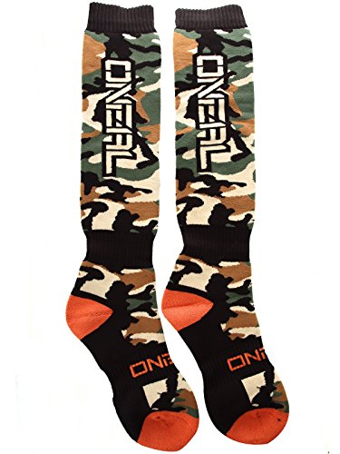 O'Neill Wetsuits Oneal Woods Camo Sox Pro MX Calcetines hasta la Rodilla Motocross/Mountain Bike - Multicolor, Talla única