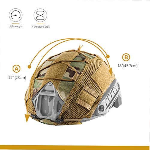 OneTigris - Funda Protectora para Casco táctico, Cubierta para Casco Militar para L/XL Ops de Core Fast PJ Casco