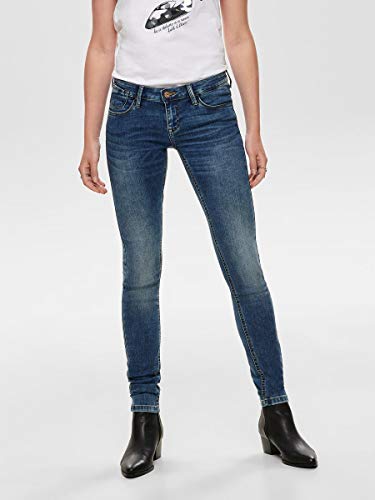 Only Onlcoral Superlow SK JNS BB Crya041 Noos Vaqueros Skinny, Azul (Dark Blue Denim Dark Blue Denim), 36/L30 (Talla del Fabricante: 27) para Mujer