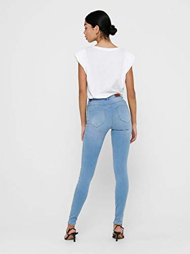 Only onlROYAL HW SK Jeans BB BJ13333 Noos Vaqueros Skinny, Azul (Light Blue Denim Light Blue Denim), M / 34L para Mujer