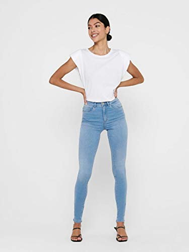 Only onlROYAL HW SK Jeans BB BJ13333 Noos Vaqueros Skinny, Azul (Light Blue Denim Light Blue Denim), M / 34L para Mujer