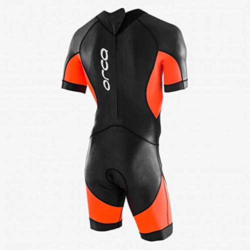 ORCA Openwater Swimskin - Traje de neopreno para hombre (talla 8), color negro y naranja