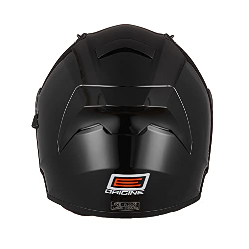 ORIGINE Casco Integral de Moto ECE Homologado con Visera (Solid Matt Black, M)