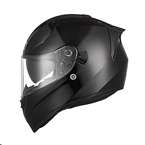 ORIGINE Casco Integral de Moto ECE Homologado con Visera (Solid Matt Black, M)