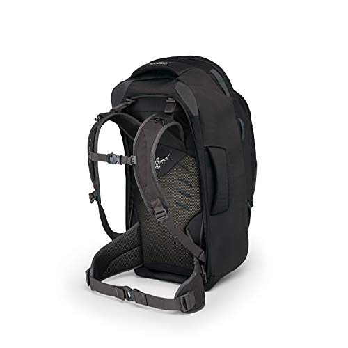 Osprey Farpoint 55 Mochila de Viaje, Hombre, Gris (Volcanic Grey), M/L