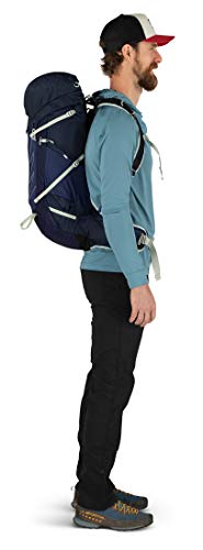 Osprey Talon 33 Mochila de senderismo para Hombre, Azul (Ceramic Blue), Talla L/XL