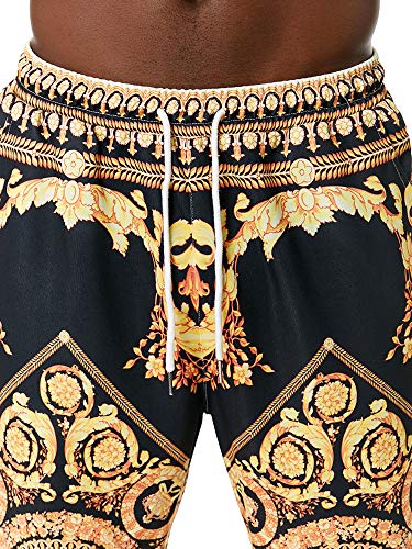 Pantalones Harem para Hombre, Pantalones de chándal para Hombre, Pantalones Holgados de Hip Hop, Pantalones Bombachos, Pantalones Bombachos Aladin(marrón,XL)