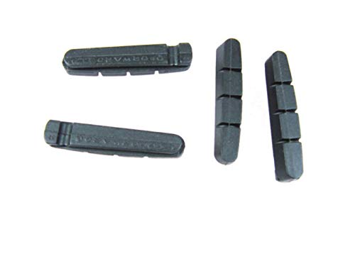 Pastillas de freno de bicicleta para llanta de carbono, zapatas de freno para ruedas de carbono Pastillas de freno profesionales bloque de reemplazo V freno, azul cielo 3 pares (6 piezas)