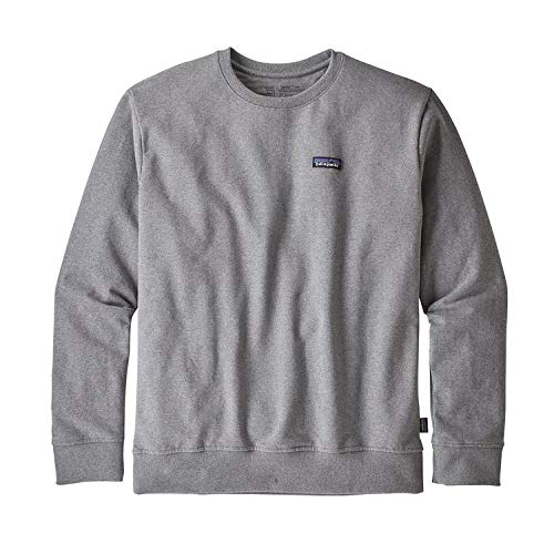 Patagonia M's P-6 Label Uprisal Crew Sudadera de Manga Larga, Gris (Gravel Heather), XS Hombre