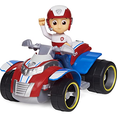 PAW PATROL Ryder’s Vehicle with Collectible, for Kids Aged 3 and up Ryder's Rescue ATV vehículo con Figura Coleccionable, para niños de 3 años en adelante, Color Ryder, X-Large (Spin Master 6060755)