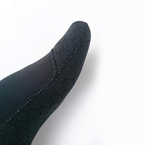 PAWHITS - Calcetines de neopreno de 3 mm, térmicos, antideslizantes, unisex - para buceo, esnórquel, natación, surf, navegación, kayak, Unisex, ., negro, S