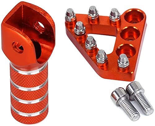 Pedal Freno Moto Pedal Freno Trasero Freno Trasero por K.T.M 125-530 SX EXC XCF XC XCW SXF SMR-Naranja