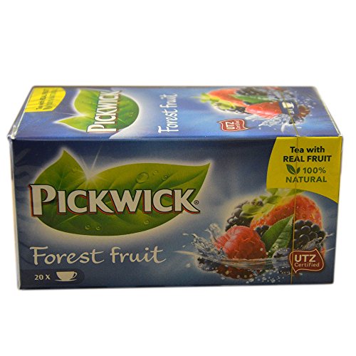 Pickwick Té Frutos del Bosque, Forest Fruit, Té Negro Aromatizado, 20 Bolsas de Té