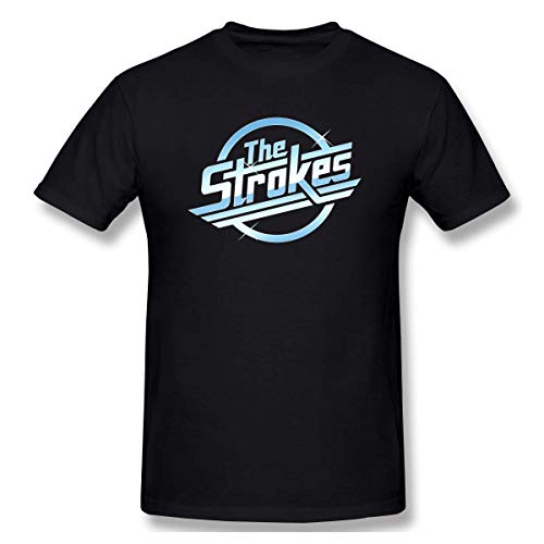 Pimkly Camisetas y Tops,Polos y Camisas, The Strokes Logo Print Short Sleeve T Shirt for Men and Women