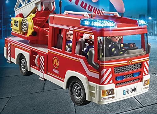 PLAYMOBIL City Action Camión de Bomberos con Escalera, A partir de 4 años (9463)