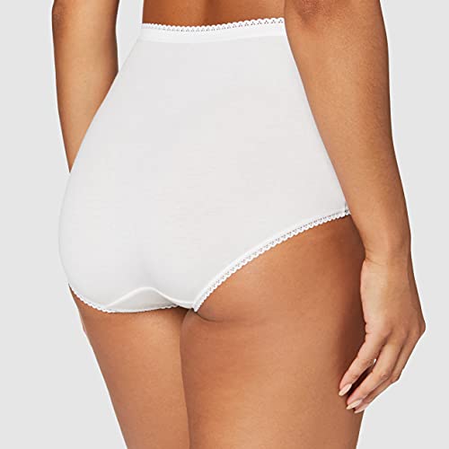 Playtex - Braguita high rise para mujer, pack de 3, color blanco, talla 48