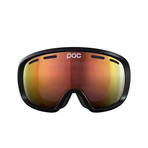 POC Fovea Clarity Gafas de Esquí, Unisex Adulto, Negro (Uranium Black/Spektris Orange), Talla única