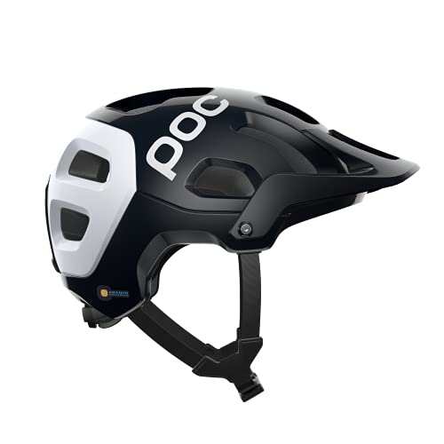 POC Tectal Race Spin Casco Ciclismo Unisex Adulto, Uranium Black/Hydrogen White, XL-XXL (59-62cm)