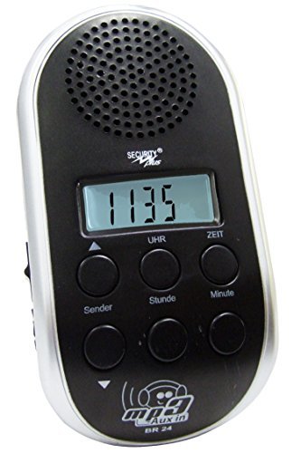 Point BR 24 - Radio para Bicicleta (sintonizador PLL, conexión MP3), Color Plateado