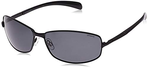 Polaroid P4126 Y2 KIH 66 Gafas de Sol, Negro (Black/Grey Pz), Hombre