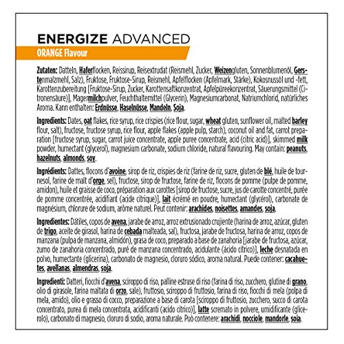 PowerBar Powerbar Energize Advanced Orange (25X55G) - Barra de Energía con C2Max 25 Unidades 1380 g