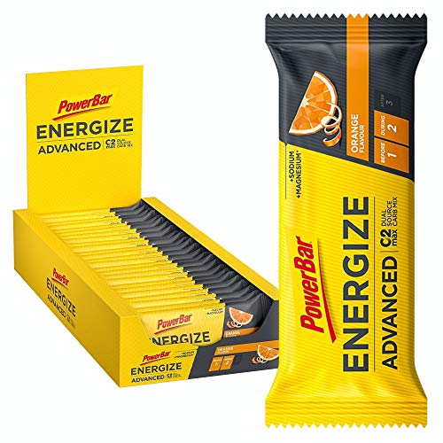 PowerBar Powerbar Energize Advanced Orange (25X55G) - Barra de Energía con C2Max 25 Unidades 1380 g