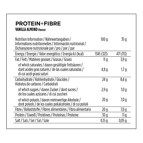 Powerbar PowerBar Protein Plus Fibre Vanilla Almond 24x35g - Alto contenido en proteínas y fibra 840 g